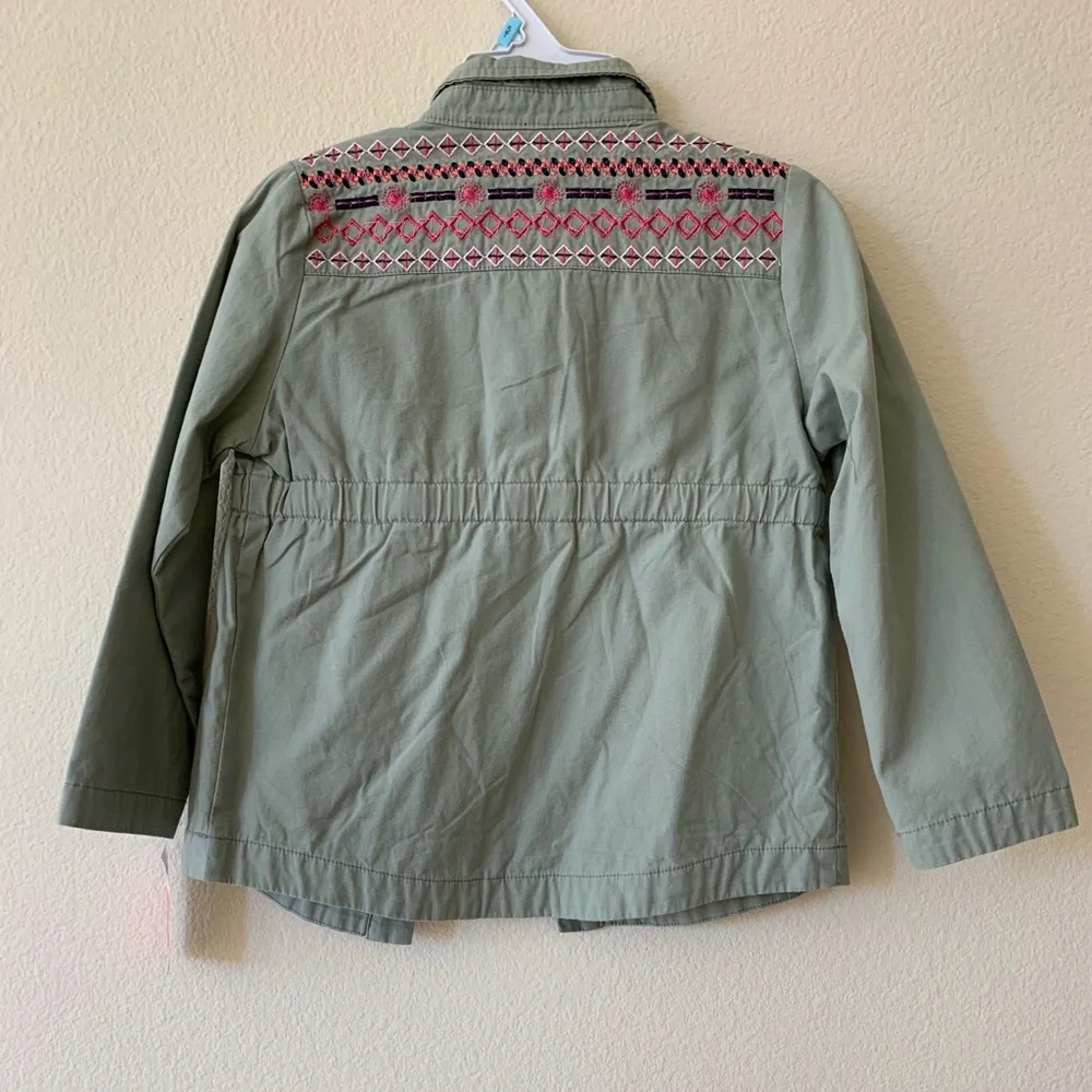 NWT Jessica Simpson Green Cargo Jacket size 5T